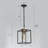 1-Light Modern Contemporary Kitchen Pendant Light Cylinder Seeded Glass Shade
