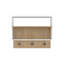 Tablette murale Aranjuez avec crochets et rangement ouvert pour un décor minimaliste moderne et une utilisation efficace de l'espace-376701436
