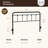 August Grove® Metal Queen Size Headboard, Adjustable Height, Farmhouse Victorian Style, Steel Headboard Only For Bedroom, Easy Assembly, Black-2010374288-2010374292