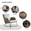 Averie Genuine Leather Designer Armchair-549114086