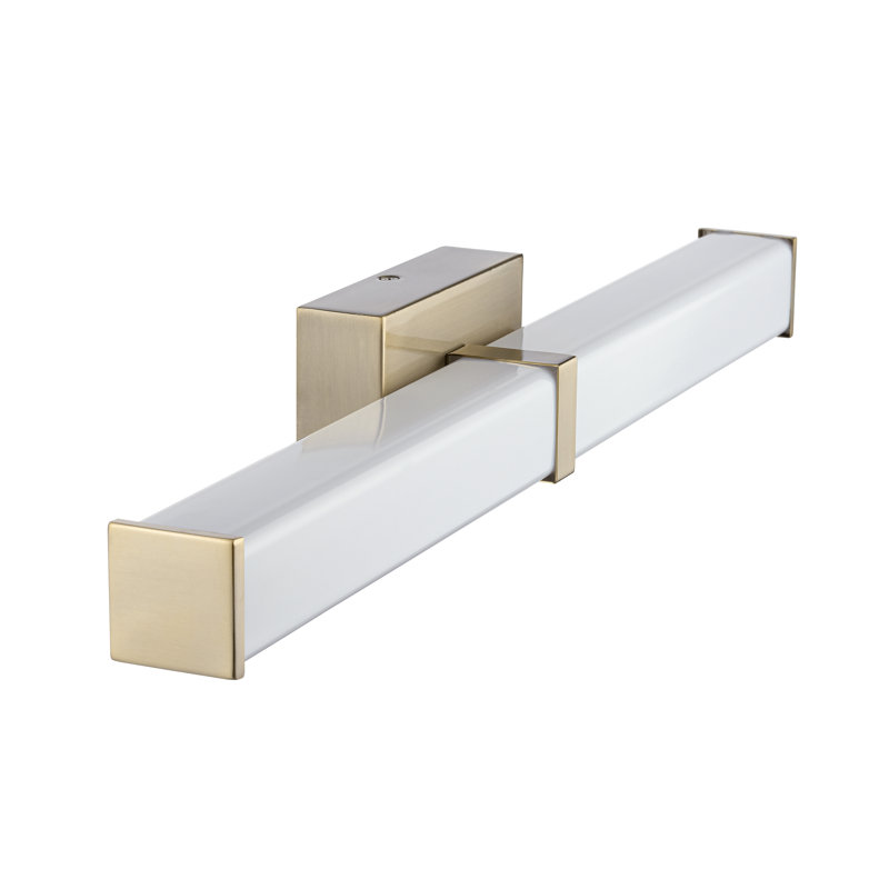 Tron 24" Bathroom Vanity LED Bath Bar - Modern Gold, 24" Width, 20, Brushed Gold