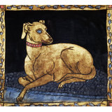 Greyhound Velvet Rectangular Pillow Cover