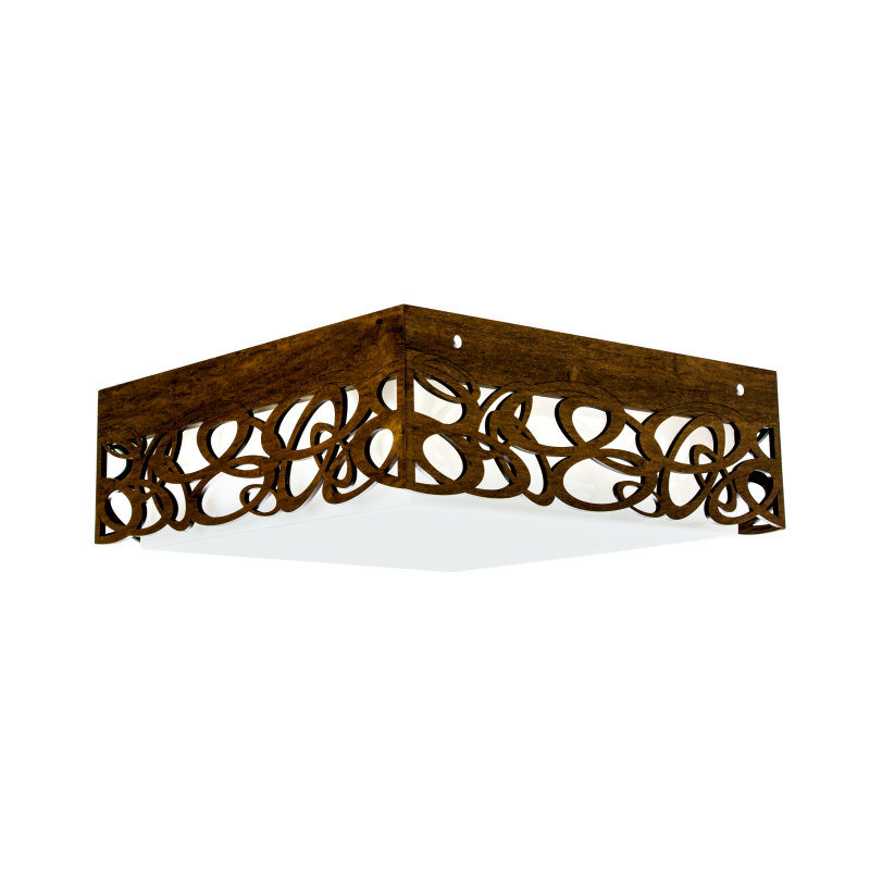 Plafonnier encastré à 1 lumière DEL, Imbuia, H 5,85 po x l 21,45 po x P 21,45 po