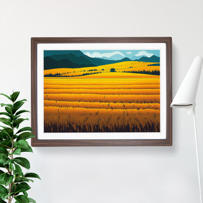 Boundless Wheat Field 1 Piece Single Picture Frame Painting