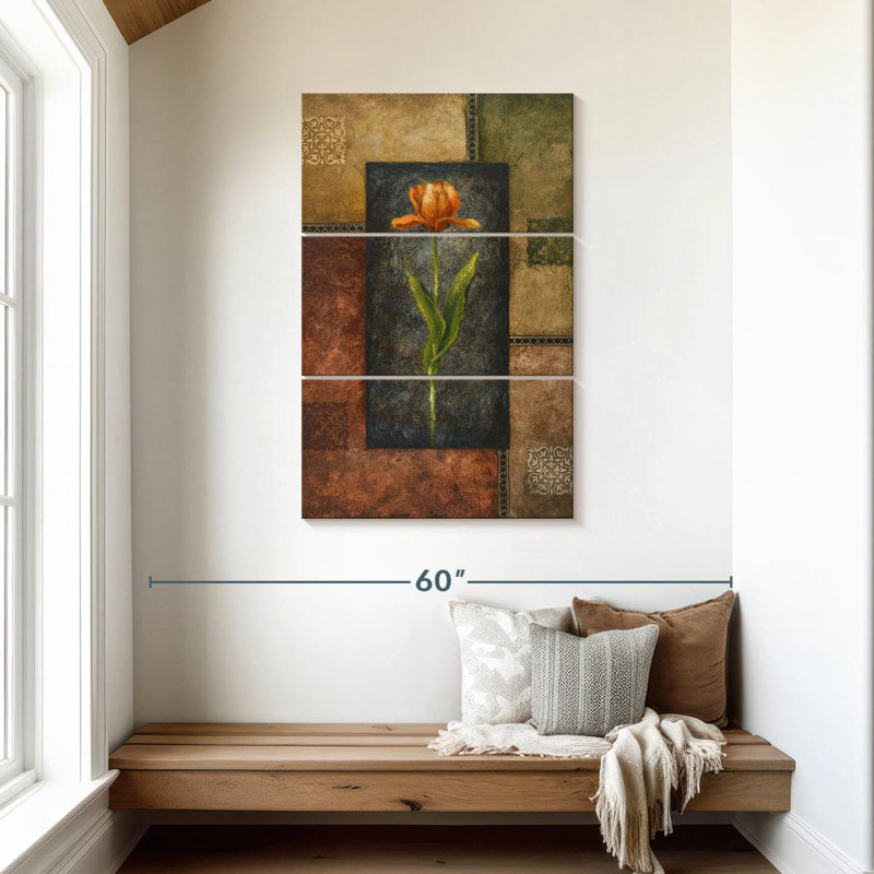 Tulipe orange antique Harnek, H 45 po x l 28 po