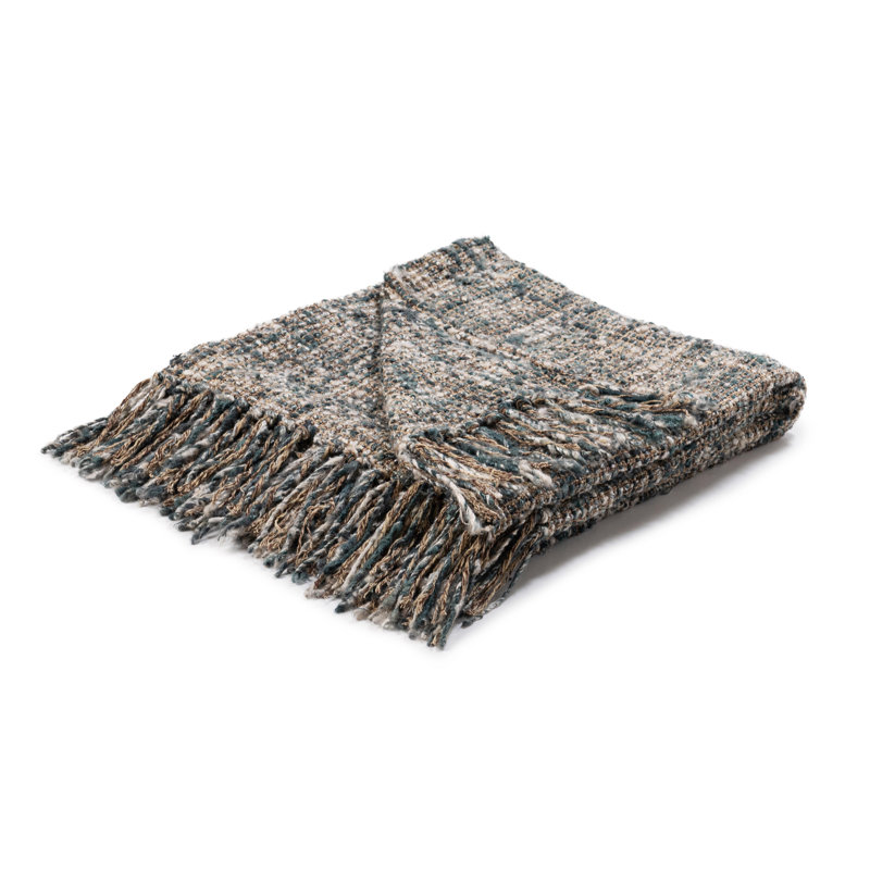Porter Throw Blanket, Blue Abstract