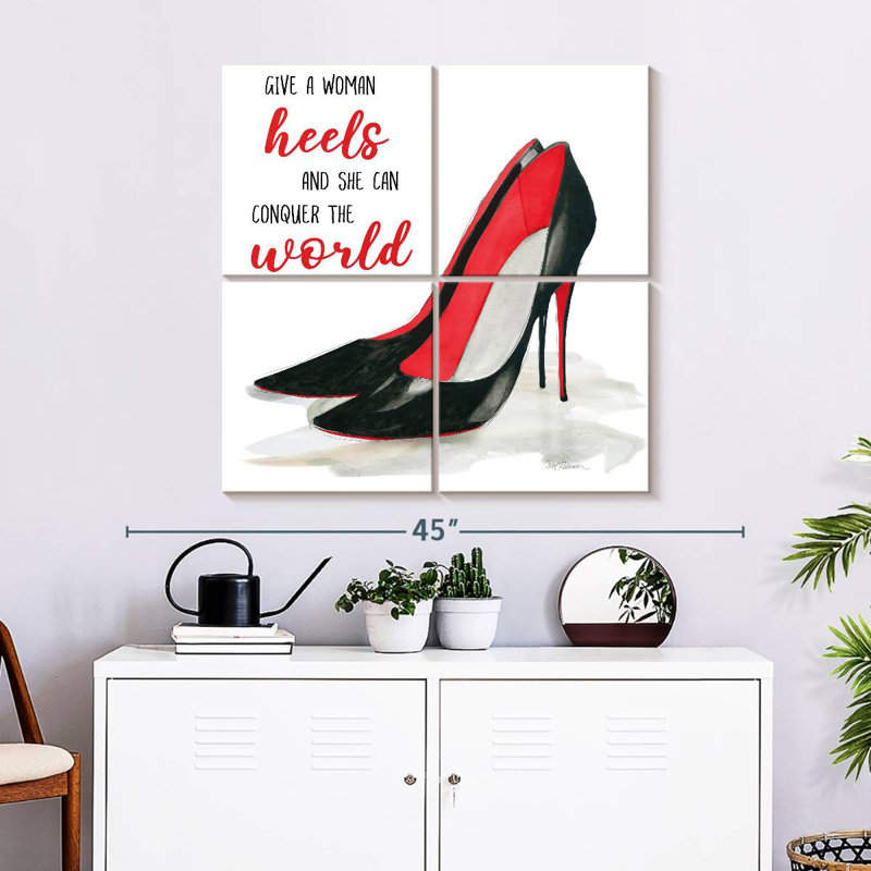 Tergel Conquer Heels, 32" H x 32" W