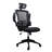 Modern High-Back Mesh Executive Office Chair With Headrest And Flip-Up Arms-1381061669