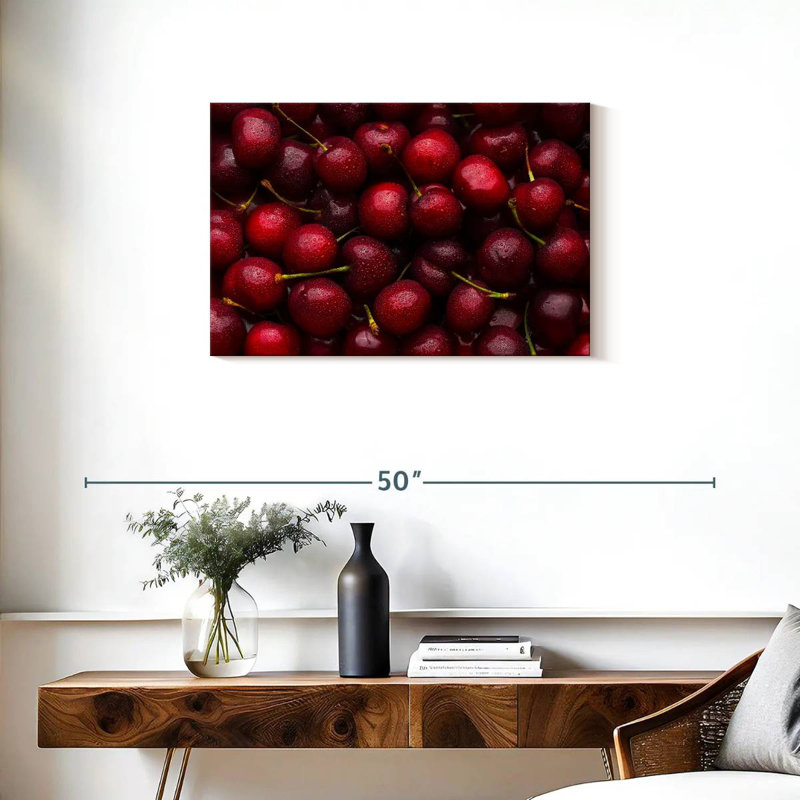 Cerises rouges douces Yarlin, H 20 po x l 30 po