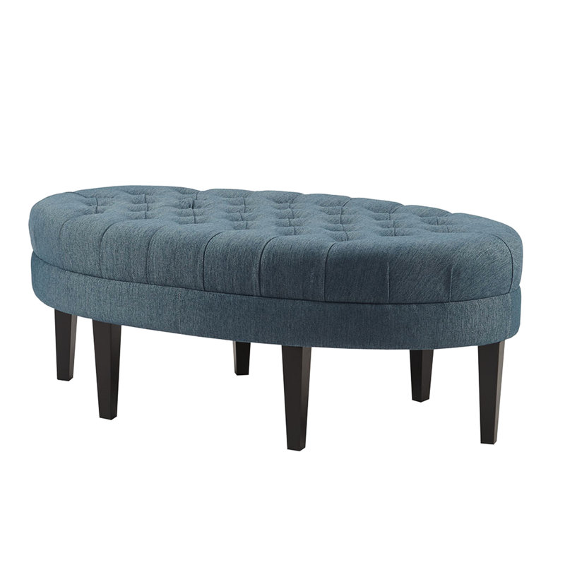- Style de planche de surf avec capitonnage, revêtement bleu cendré, capacité de poids de 250 lb, pièce essentielle de salon en décoration de 250 lb