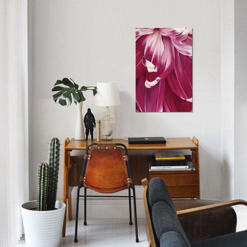 « arti tulipe i », impression sur toile, H 12 po x l 8 po x P 0,75 po, Toile tendue, Pas de tapis