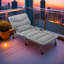 Nieisha 190 cm Long Reclining Single Chaise with Cushions