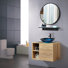 Ensemble de meuble-lavabo vasque et meuble-lavabo avec miroir