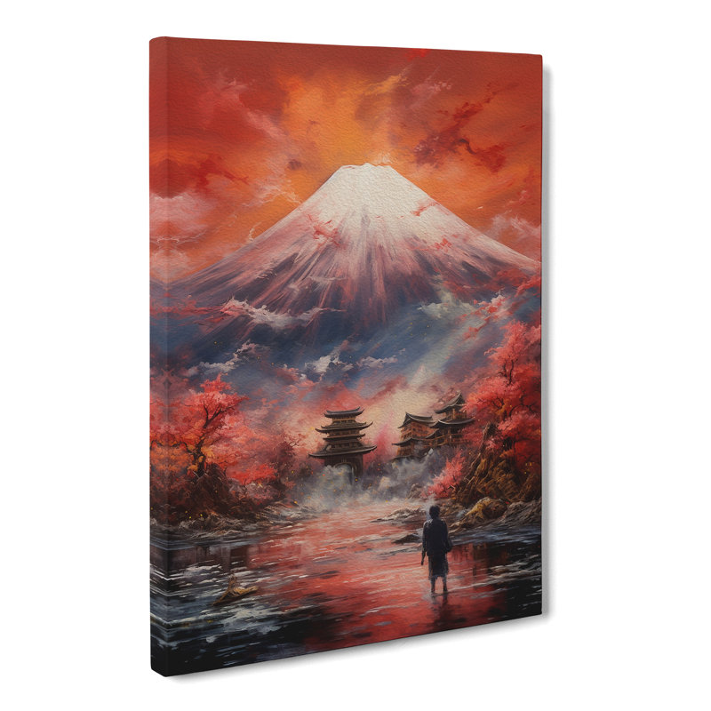 Mount Fuji Action - Wrapped Canvas, 60cm H x 40cm W x 3cm D