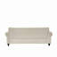 Canapé moderne 86 po en chenille 3 places avec accoudoirs roulés et garniture cloutée