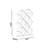 Modern White Bookshelf, 100% Melamine Coated Particle Board, 35.4 x 50.8 x 7.7 inches | Numerous Shelves | Wall-Mountable | Stylish Geometric Design for Home or Office | Durable & Elegant Storage Solution-1639888977