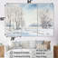 Neige, hiver, minimalisme, paysage I - ensemble d'art mural neige-1645510069-1645510073