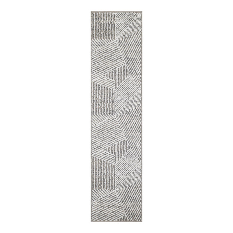 Latitude Run® Orkla Nikolis Rug Gray, Runner 2' x 8'