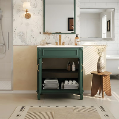Meuble-lavabo de 24 po avec lavabo et rangement polyvalent