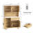 Kitchen Pantry Cabinet With 4 Charging Stations