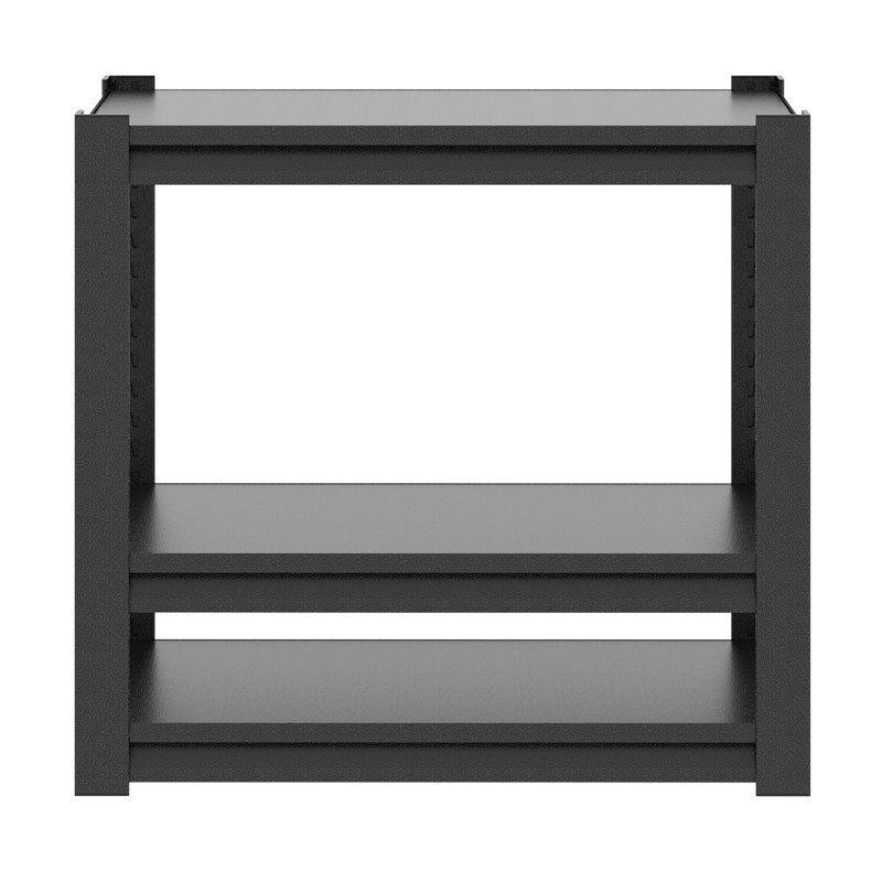 Support d'aquarium en métal de 40 à 50 gallons, conception réglable à 3 niveaux, cadre en acier, résistant à la rouille et imperméable, hauteur de tablette réglable, convient pour un bureau à domicile, pieds avec coussinets de protection, réservoir de poisson