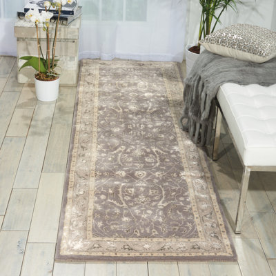 Tapis gris touffeté à la main Heimann