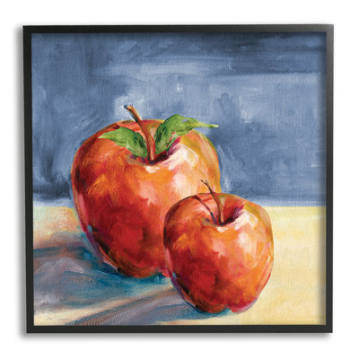 Traditional Luscious Red Apples Tabletop Still Life by Carol Robinson - Painting on Canvas