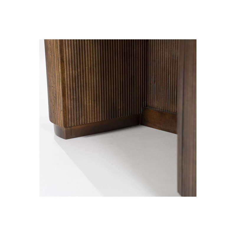 Desk Marble Computer Desk, Brown, Black