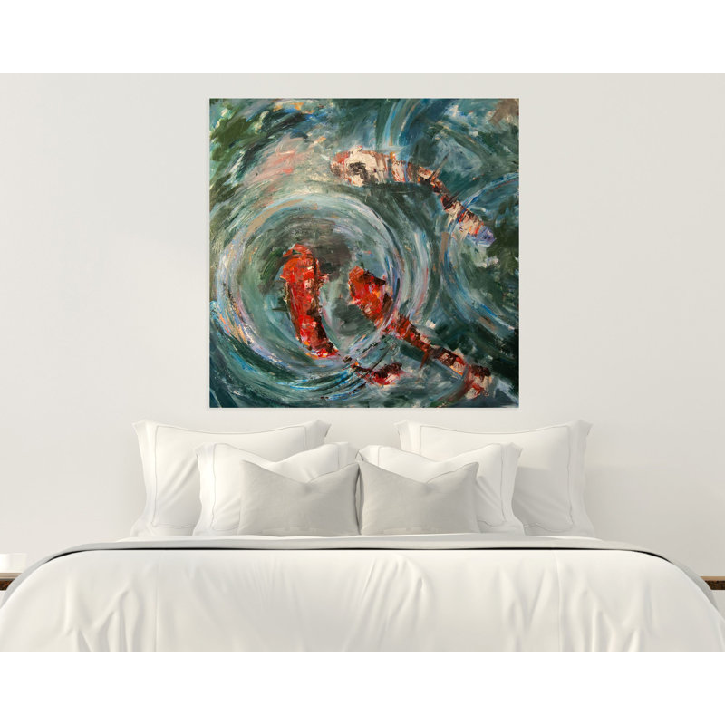 Abstract by John Beard, 30" H x 30" W x 1.5" D, Unframed