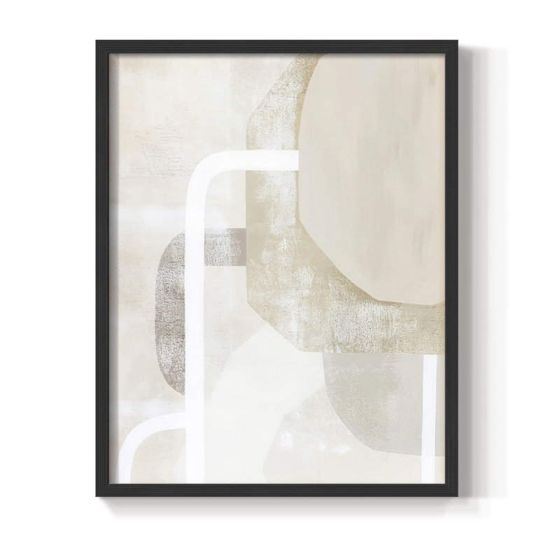 «Quiet Affection II», reproduction encadrée - bois massif, H 28 po x l 22 po, Noir