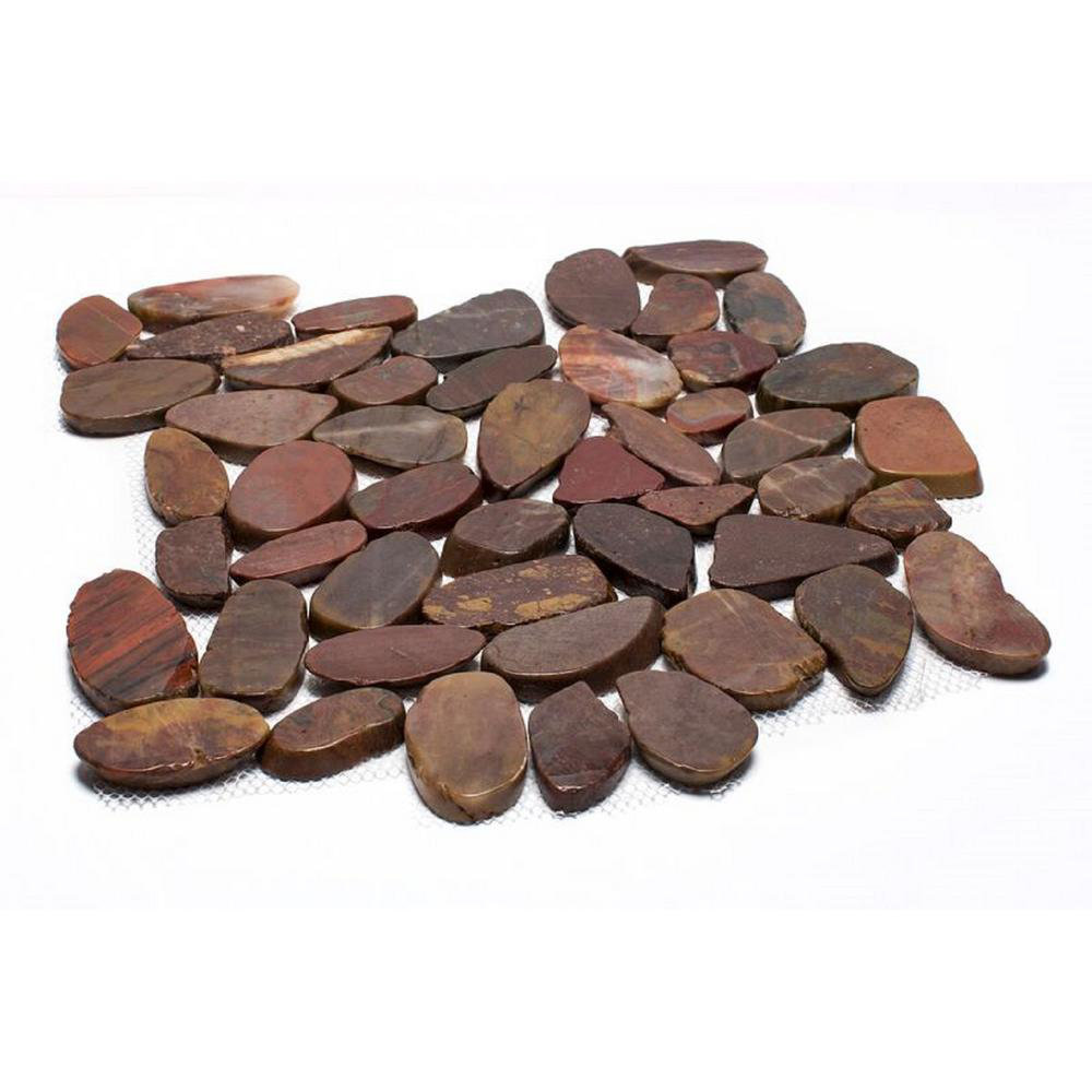 Rainforest Random Sized Natural Stone Pebbles Mosaic Wall & Floor Tile Margo Garden Products