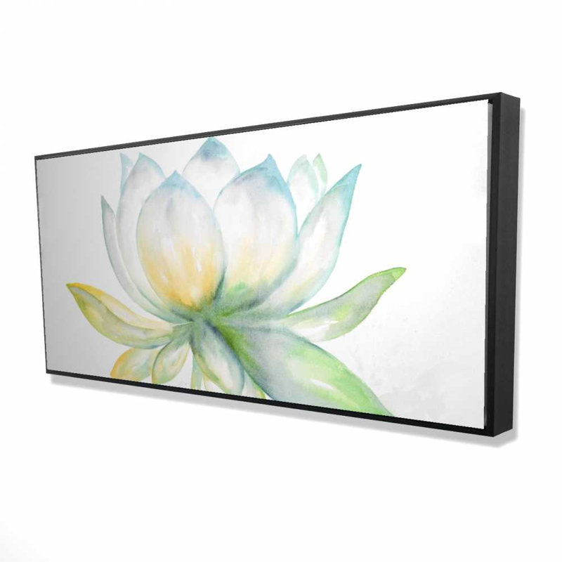 Fleur de lotus - Toile exotique encadrée pour la décoration intérieure
