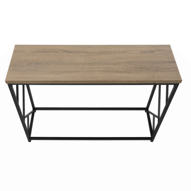 Accent Table Entryway Table Entry Table Narrow Console Table Hallway Table Laminate Metal Frame, Natural Wood