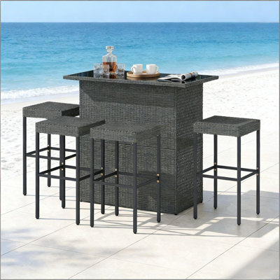 Bar Height Pool Furniture Set