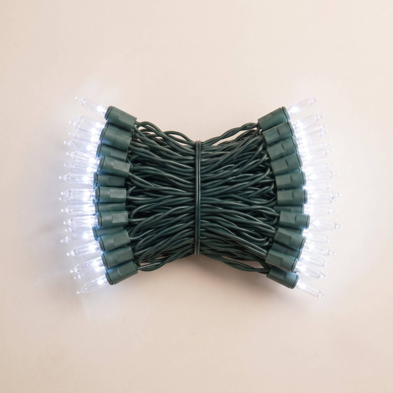 Italian LED Single Mold Christmas Lights, Pure White