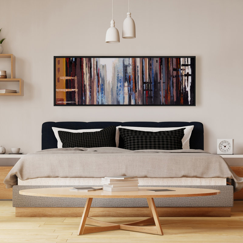 " Abstract Buildings ", 16" H x 48" W