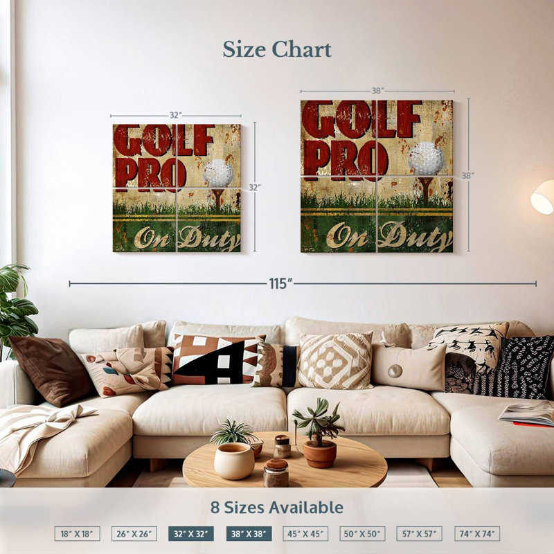Sireci Golf Pro, 32" H x 32" W