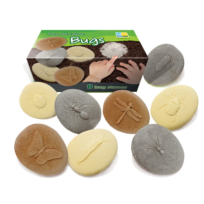 Outdoor Stone and Resin Bug Exploration Set for Kids