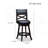 24" Counter Height X-Back Swivel Stool, Natural Finish - Fabric Seat-515461392