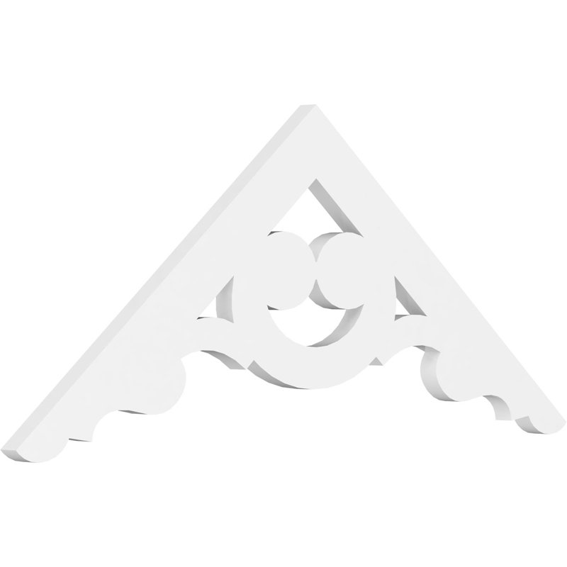 Pignon en PVC de qualité architecturale Robin, H 15 po x l 36 po x P 1 po, 10 / 12