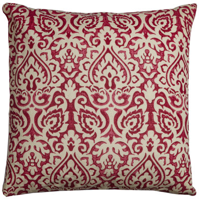 Godines Cotton Damask Throw Pillow