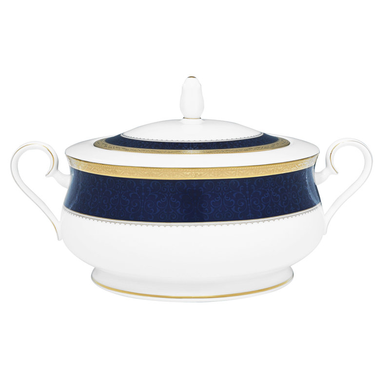 Bol à légumes Noritake Odessa Cobalt, 64 oz., Or