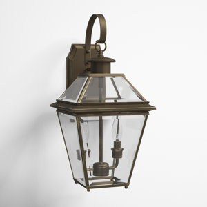 Calais 2 - Bulb 18.75" H Glass Outdoor Wall Lantern