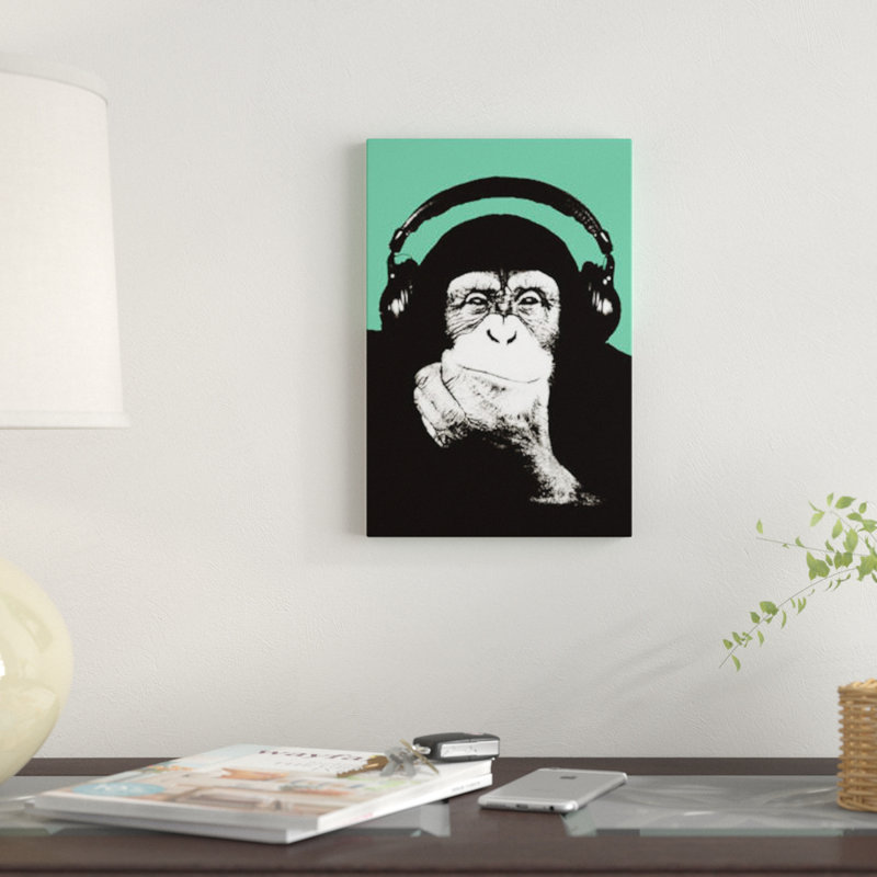 «New Monkey Head VIII», impression sur toile, H 60 po x l 40po x P 1,5 po, Toile tendue
