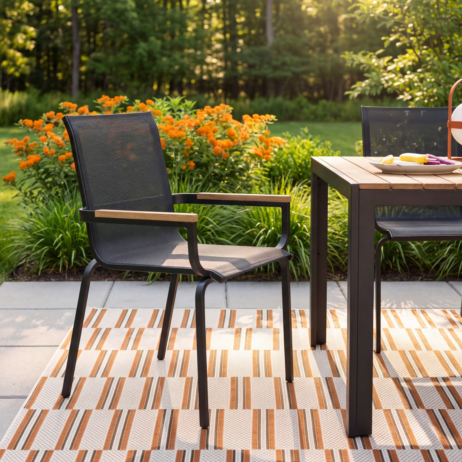 Lynna Stackable Patio Armchair