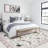 Insect Machine Washable Soft Area Rug for Living Room, Low Pile Non-Slip, Under Bed,Thin,  Black Farmhouse Style.-995638805