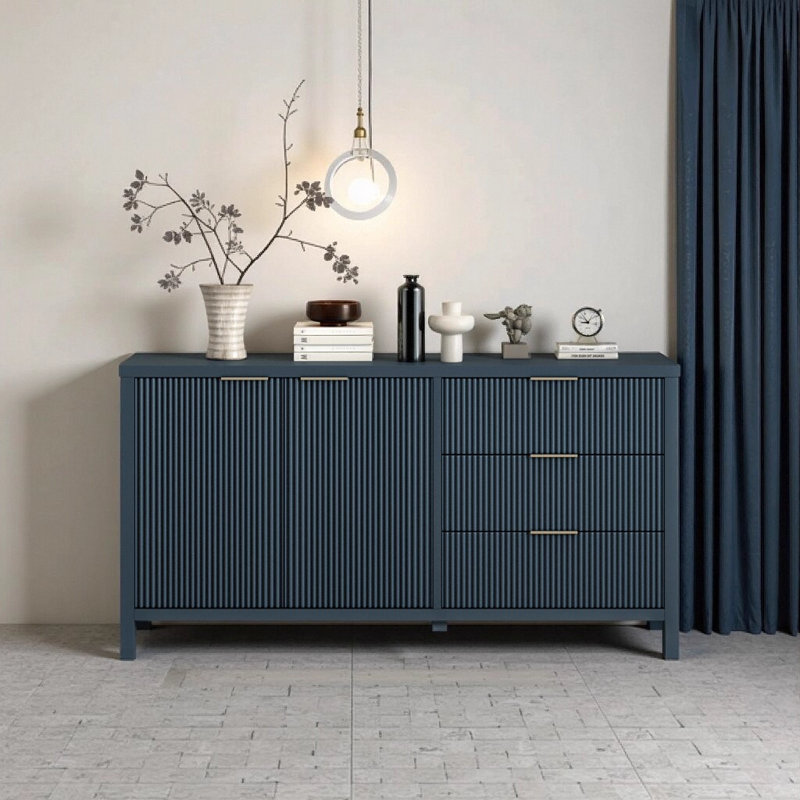 Buffet Minimalist, Bleu