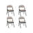 Hershel Sudden Comfort Deluxe Portable Metal Fabric Padded Folding Chair for Home, Outdoor, and Office-1247702041