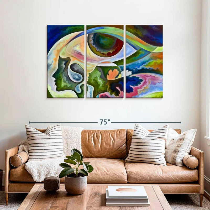 Avery Relationships In Texture Abstract, 36" H x 57" W