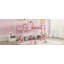 Lit superposé bas simple au-dessus d'un lit simple, lit superposé au sol avec échelle, fabrication en bois massif pour enfants et adolescents, conception compacte et peu encombrante (sans matelas)-132915816